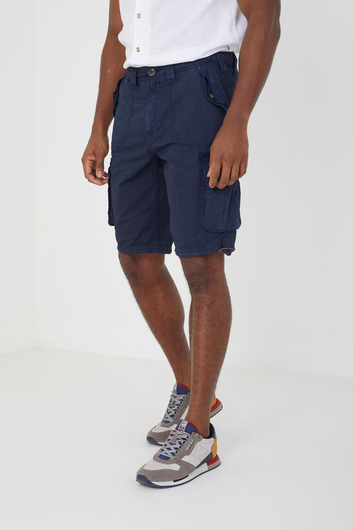 GARMENT DYED COTTON UTILITY SHORTS