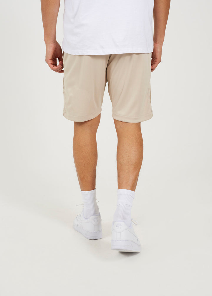 STONE SIDE TRIPE DETAIL TRICOT SHORTS
