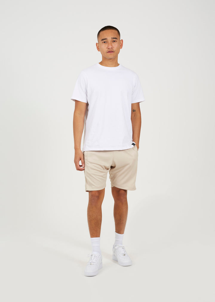 STONE SIDE TRIPE DETAIL TRICOT SHORTS
