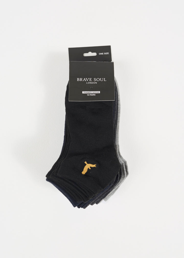 SHORT EMBROIDERED SOCKS, MULTICOLOURED