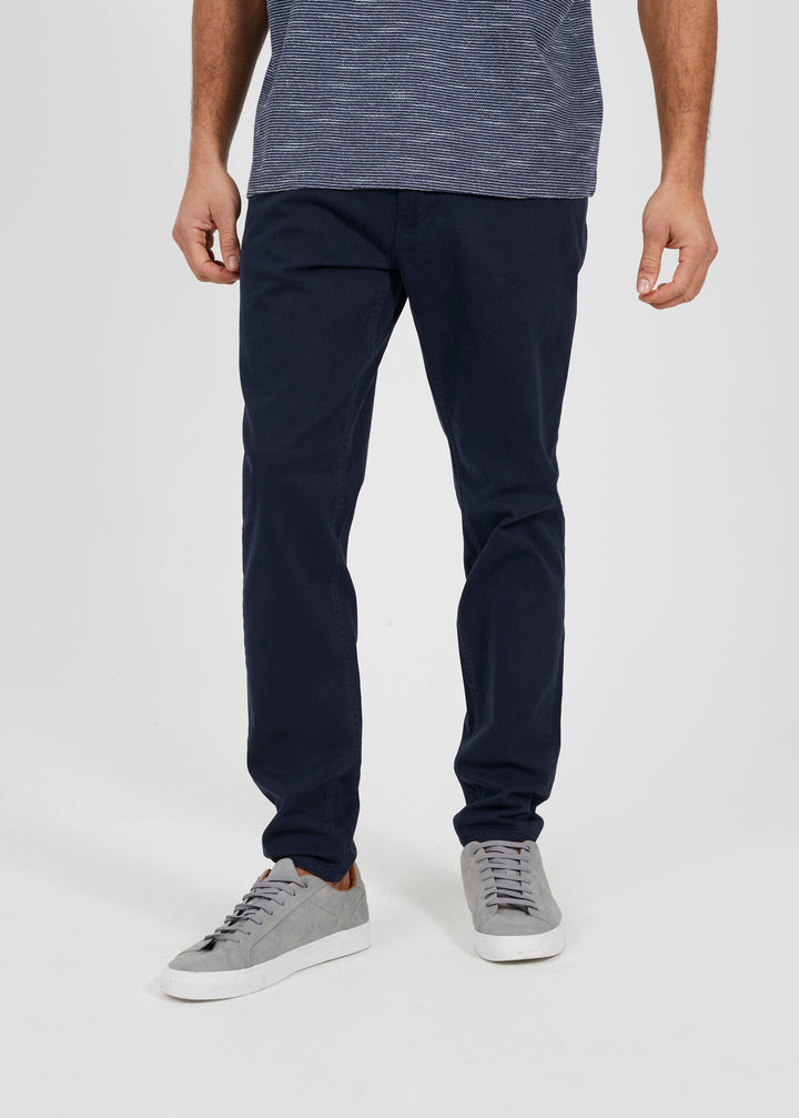 COTTON TWILL CHINO, NAVY