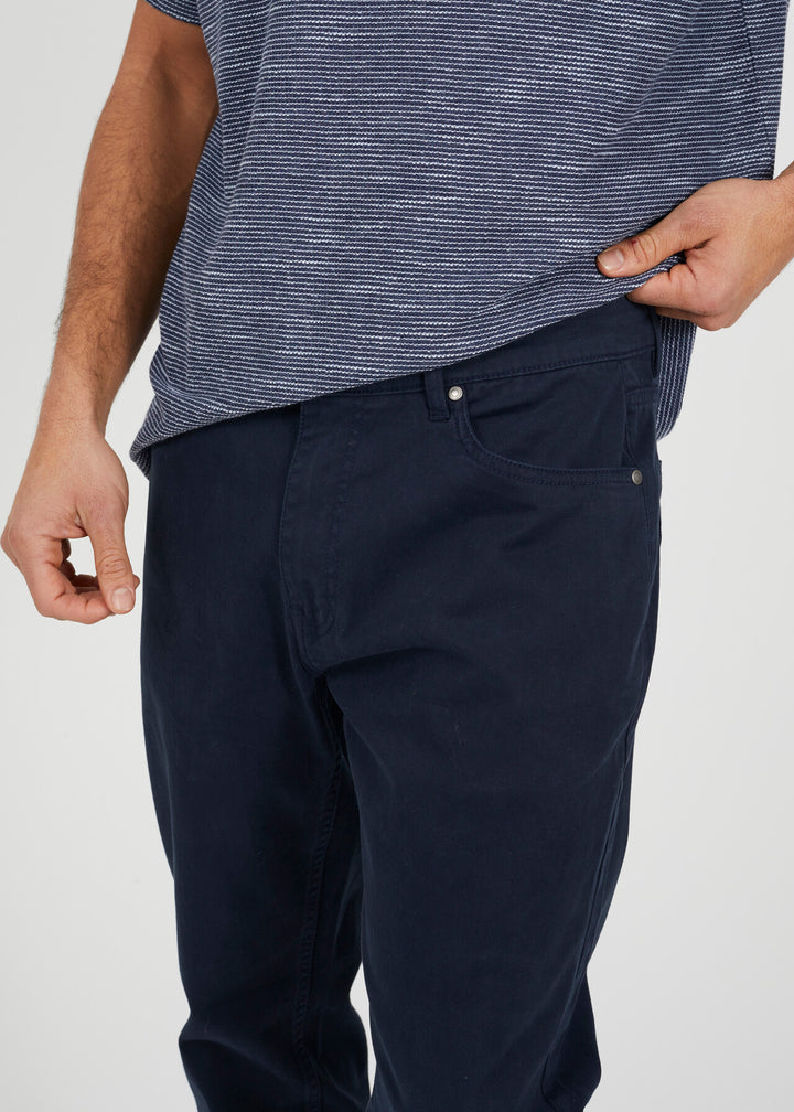 COTTON TWILL CHINO, NAVY