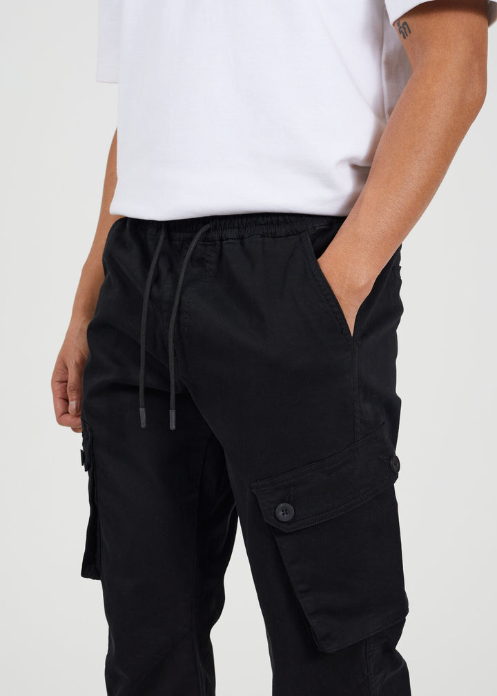 COTTON TWILL CUFF CARGO PANT