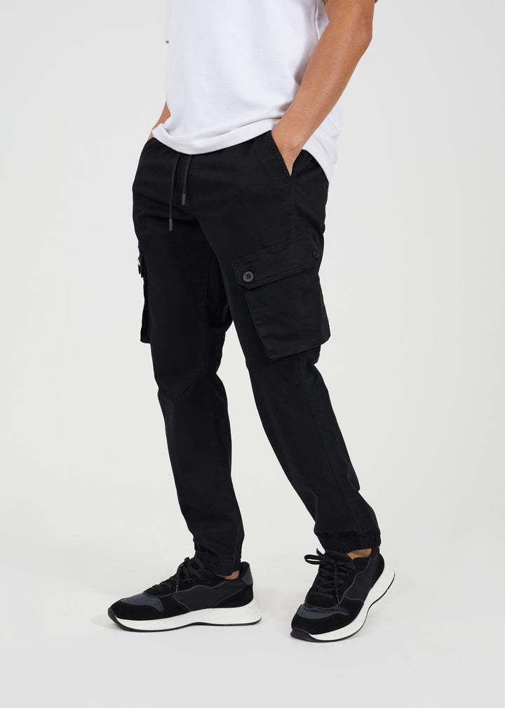 COTTON TWILL CUFF CARGO PANT