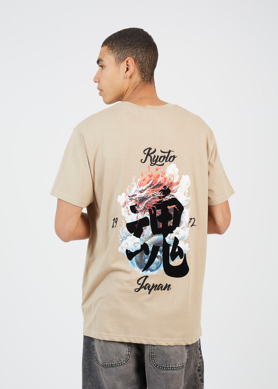 'KYOTO' BACK PRINTED OVERSIZED T-SHIRT