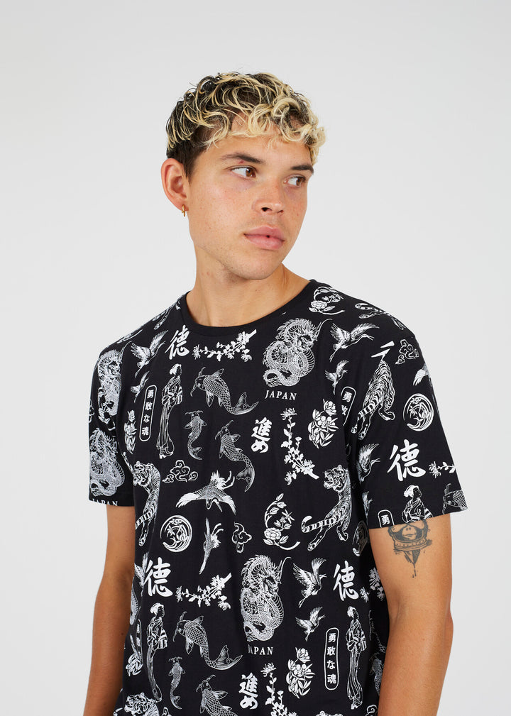 ORITENTAL PRINTED T-SHIRT