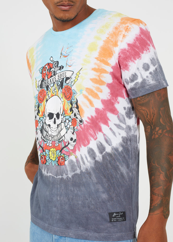 TIE DYE GRAPHIC T-SHIRT