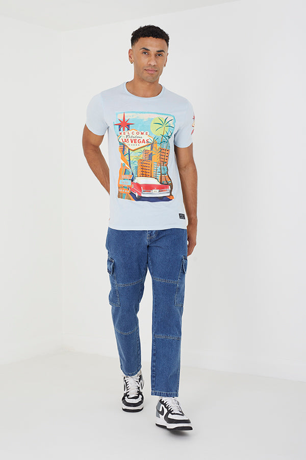 MENS BRAVE SOUL CREW NECK T-SHIRT