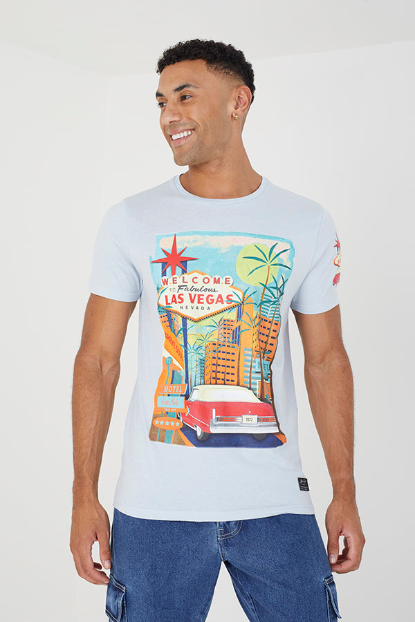 MENS BRAVE SOUL CREW NECK T-SHIRT