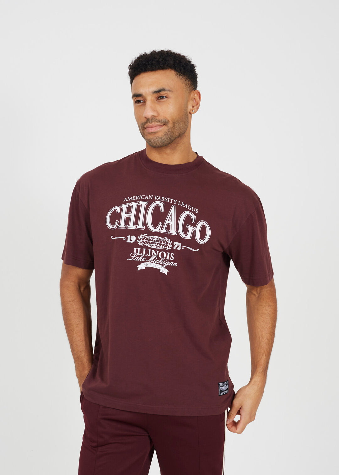 'CHICAGO' PRINTED RELAXED FIT T-SHIRT