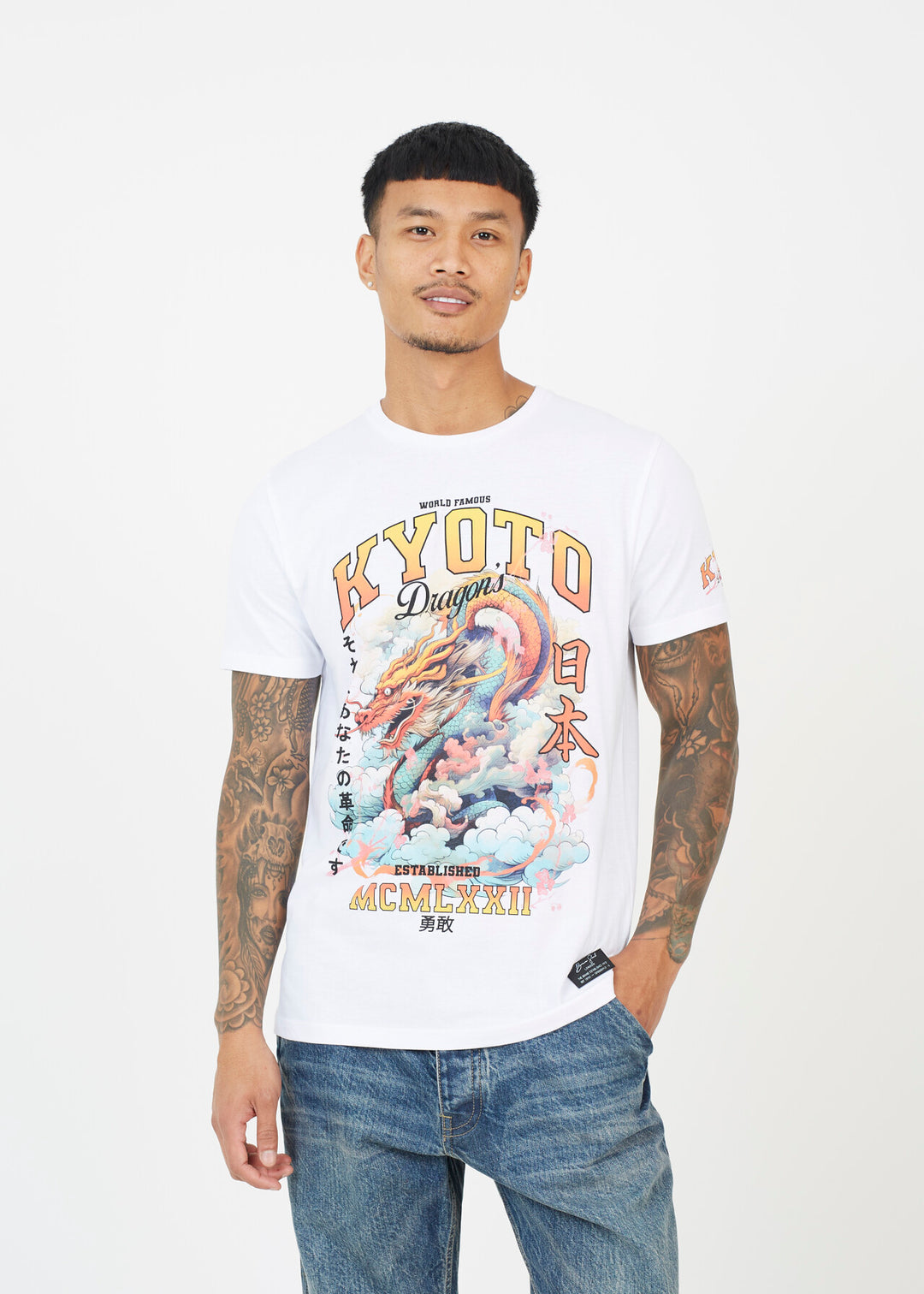 'KYOTO DRAGONS' PRINTED T-SHIRT