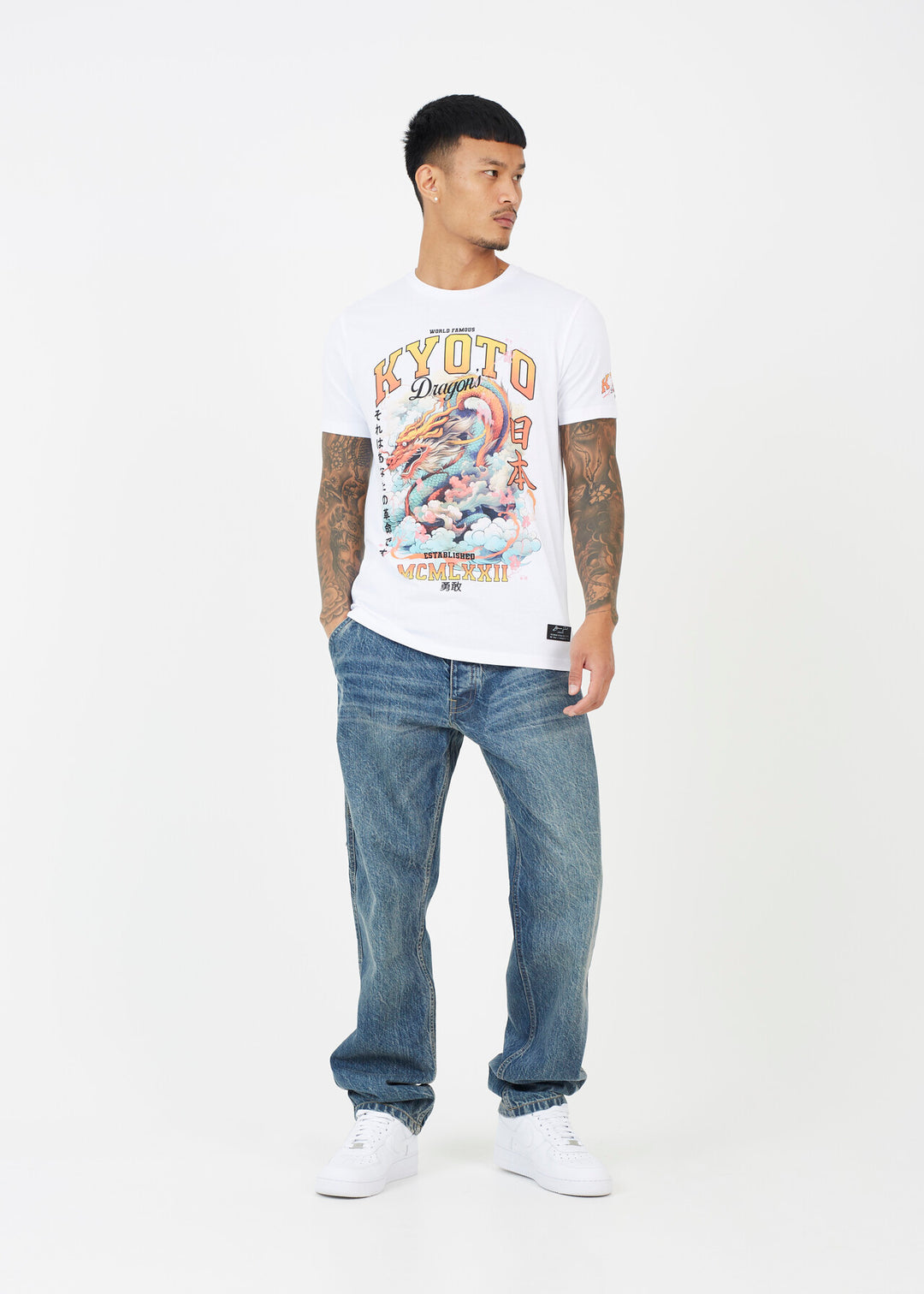 'KYOTO DRAGONS' PRINTED T-SHIRT