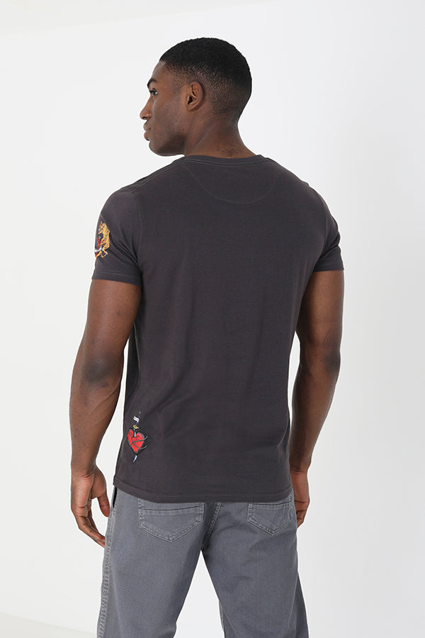 MENS BRAVE SOUL CREW NECK T-SHIRT