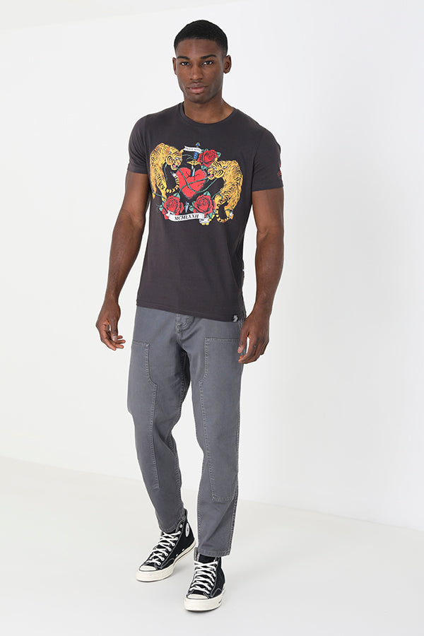MENS BRAVE SOUL CREW NECK T-SHIRT