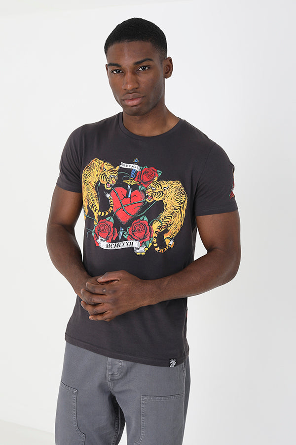 MENS BRAVE SOUL CREW NECK T-SHIRT