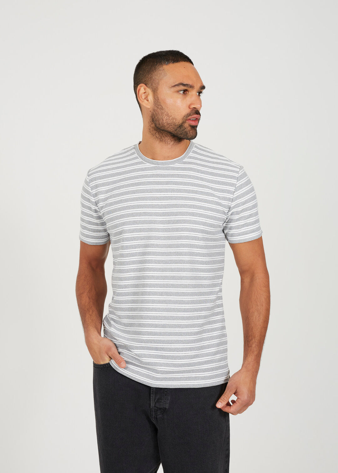 ALL OVER STRIPE T-SHIRT