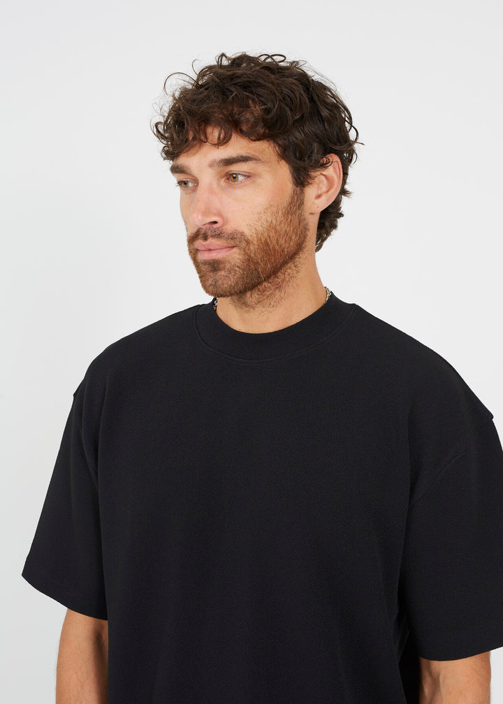CRINKLED DROP SHOULDER T-SHIRT