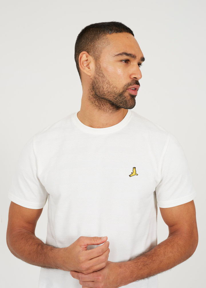 EMBROIDERED BIRD PLAIN T-SHIRT