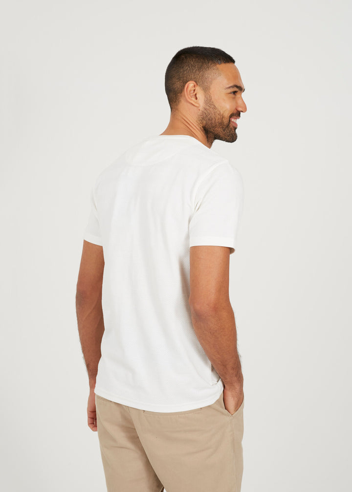EMBROIDERED BIRD PLAIN T-SHIRT