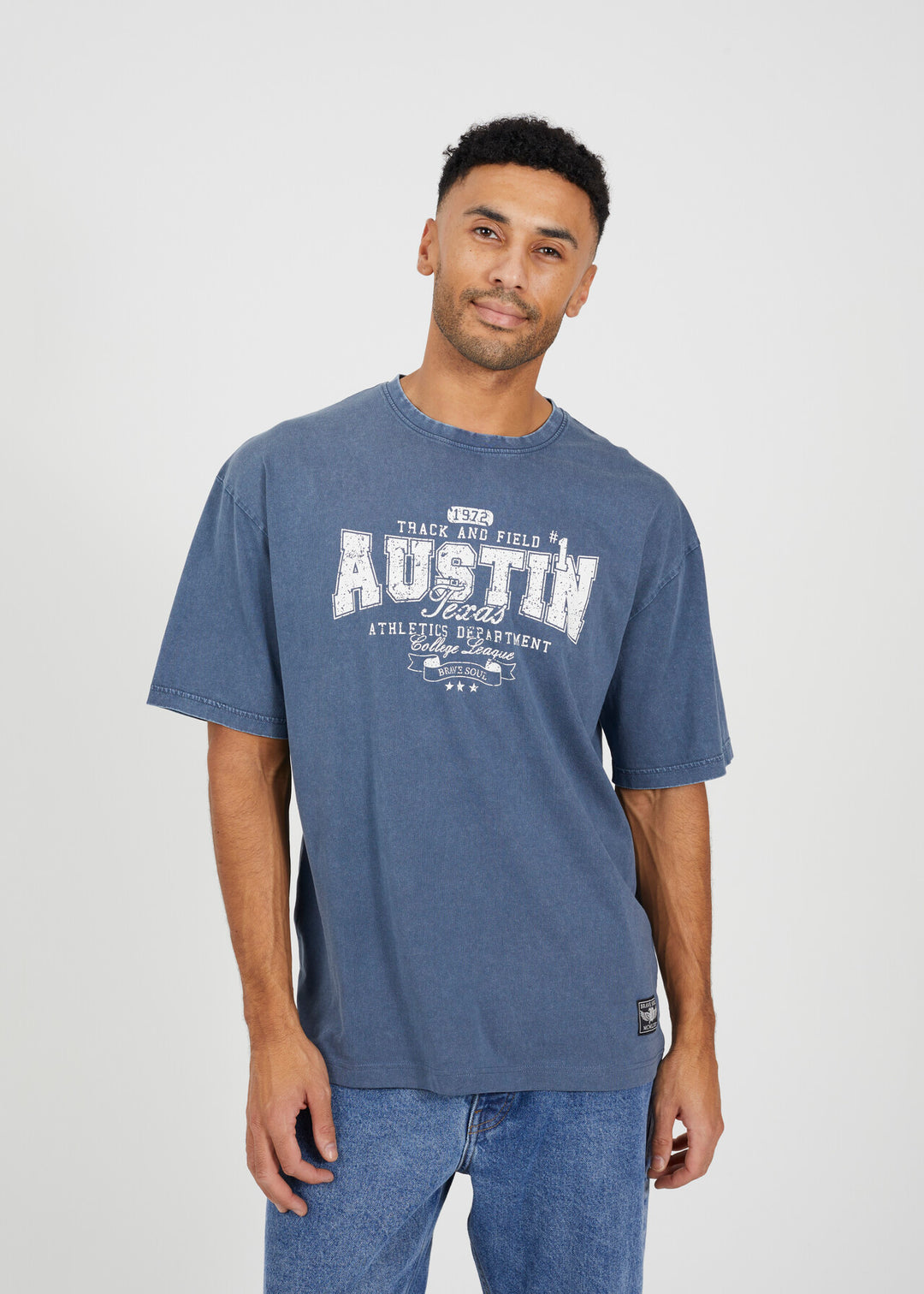 RELAXED FIT 'AUSTIN' PRINTED TEE