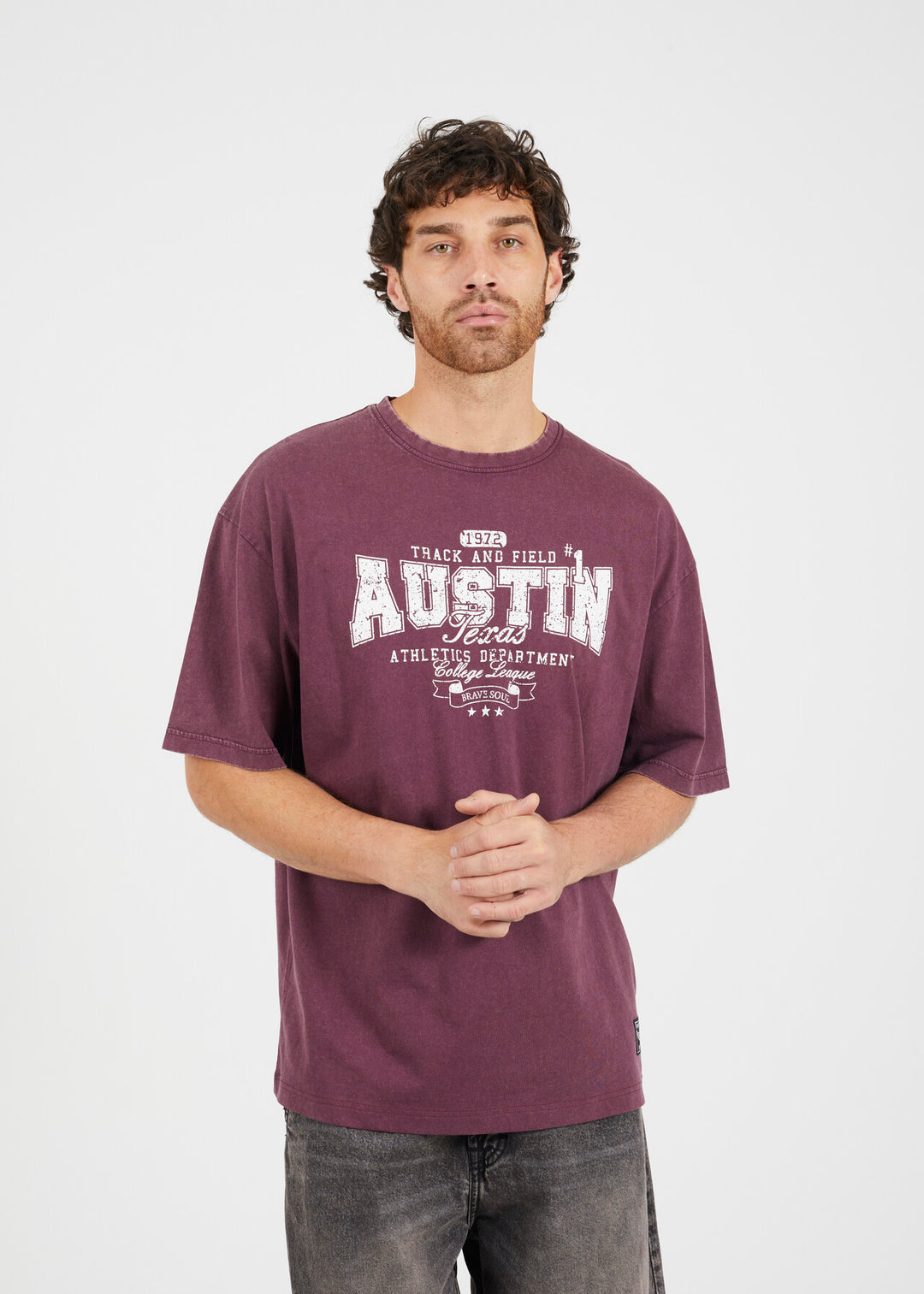 RELAXED FIT 'AUSTIN' PRINTED TEE