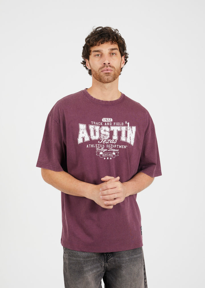 RELAXED FIT 'AUSTIN' PRINTED TEE