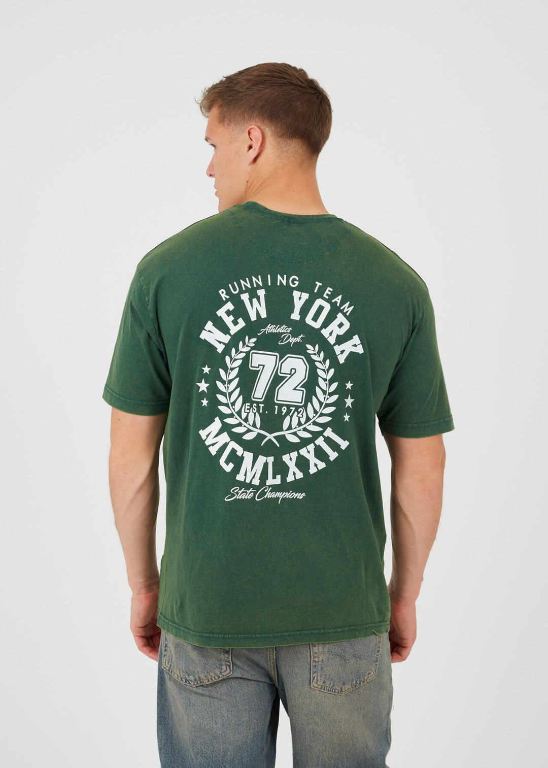 'NEW YORK' BACK PRINTED T-SHIRT