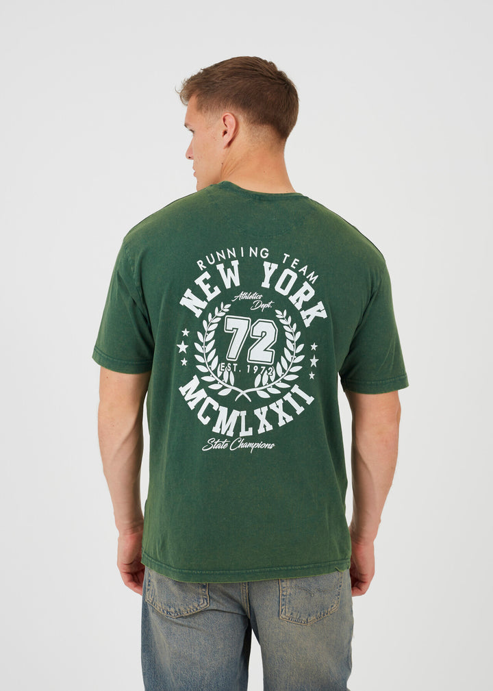 'NEW YORK' BACK PRINTED T-SHIRT