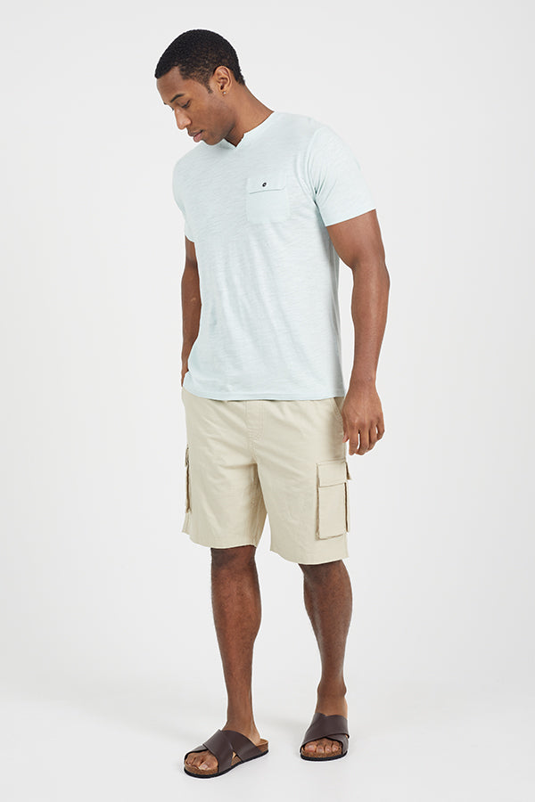 MENS SHORT SLEEVED V-NECK T-SHIRT