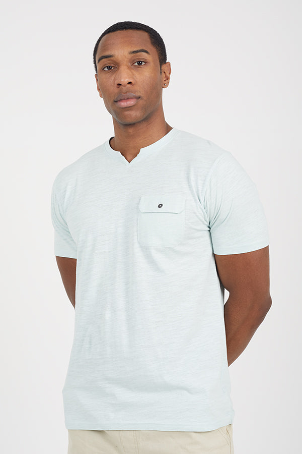 MENS SHORT SLEEVED V-NECK T-SHIRT