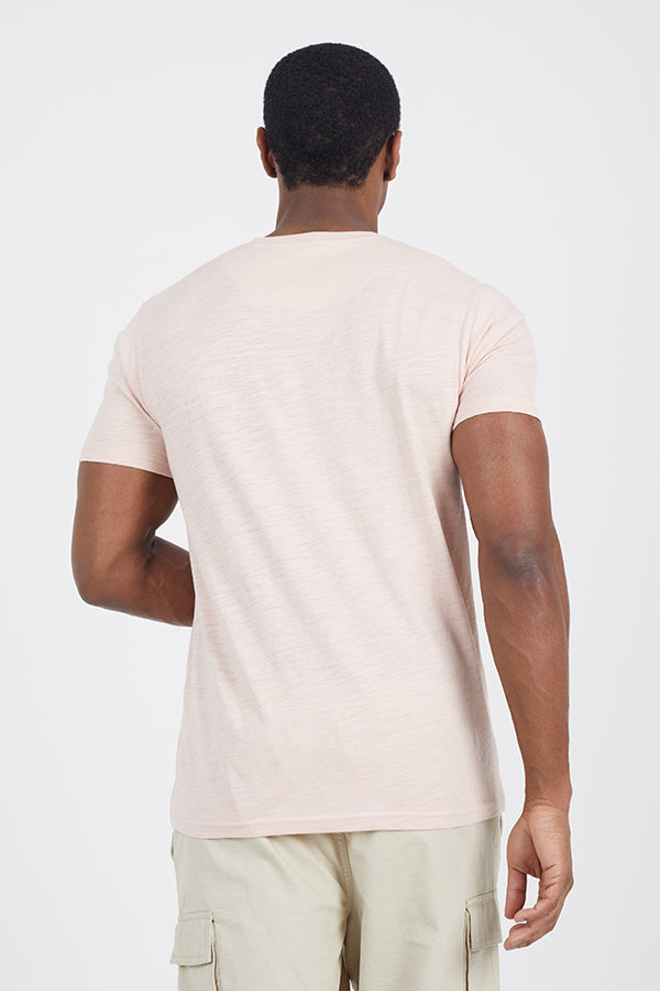 MENS SHORT SLEEVED V-NECK T-SHIRT
