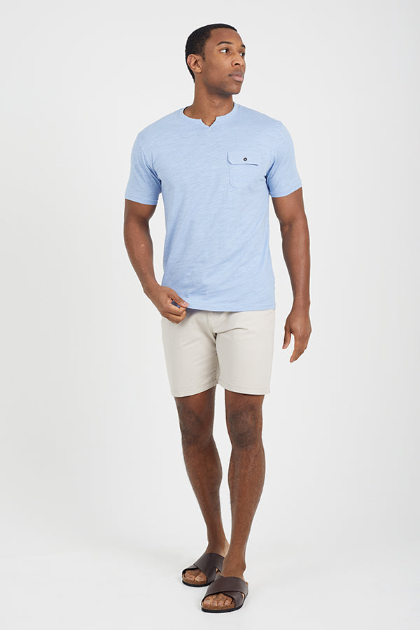 MENS SHORT SLEEVED V-NECK T-SHIRT