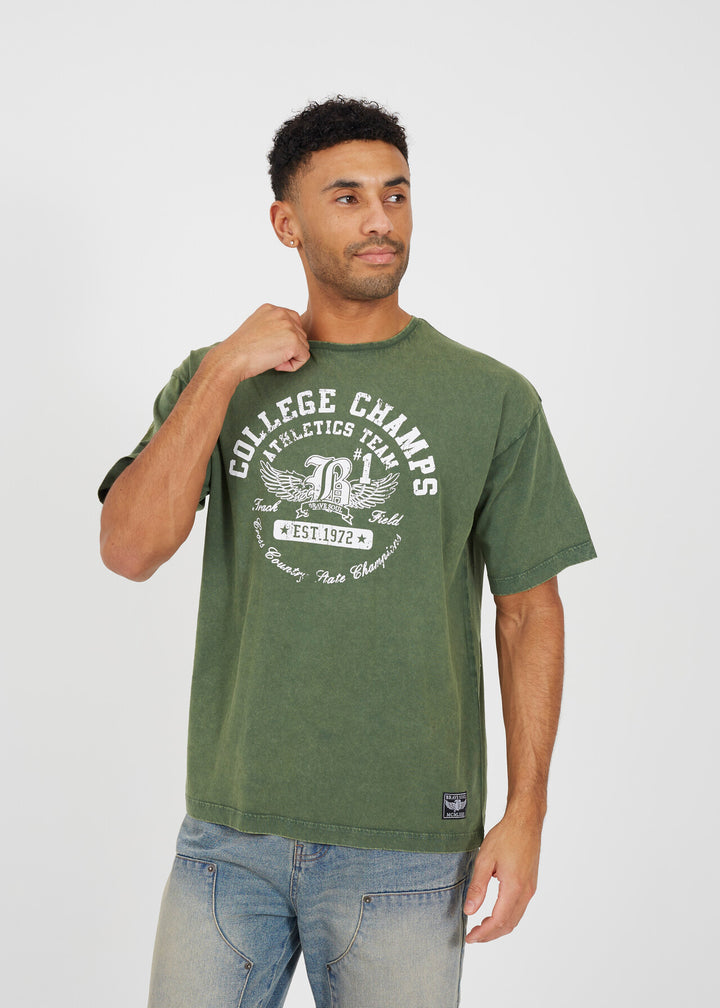 'COLLEGE CAMPUS' PRINTED T-SHIRT