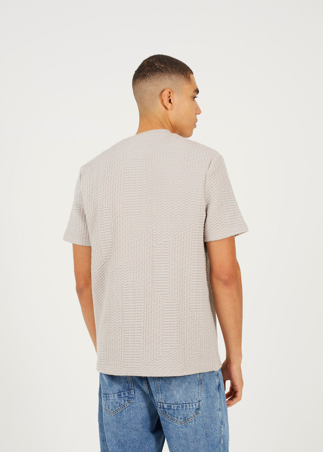 JACQUARD OVERSIZED T-SHIRT