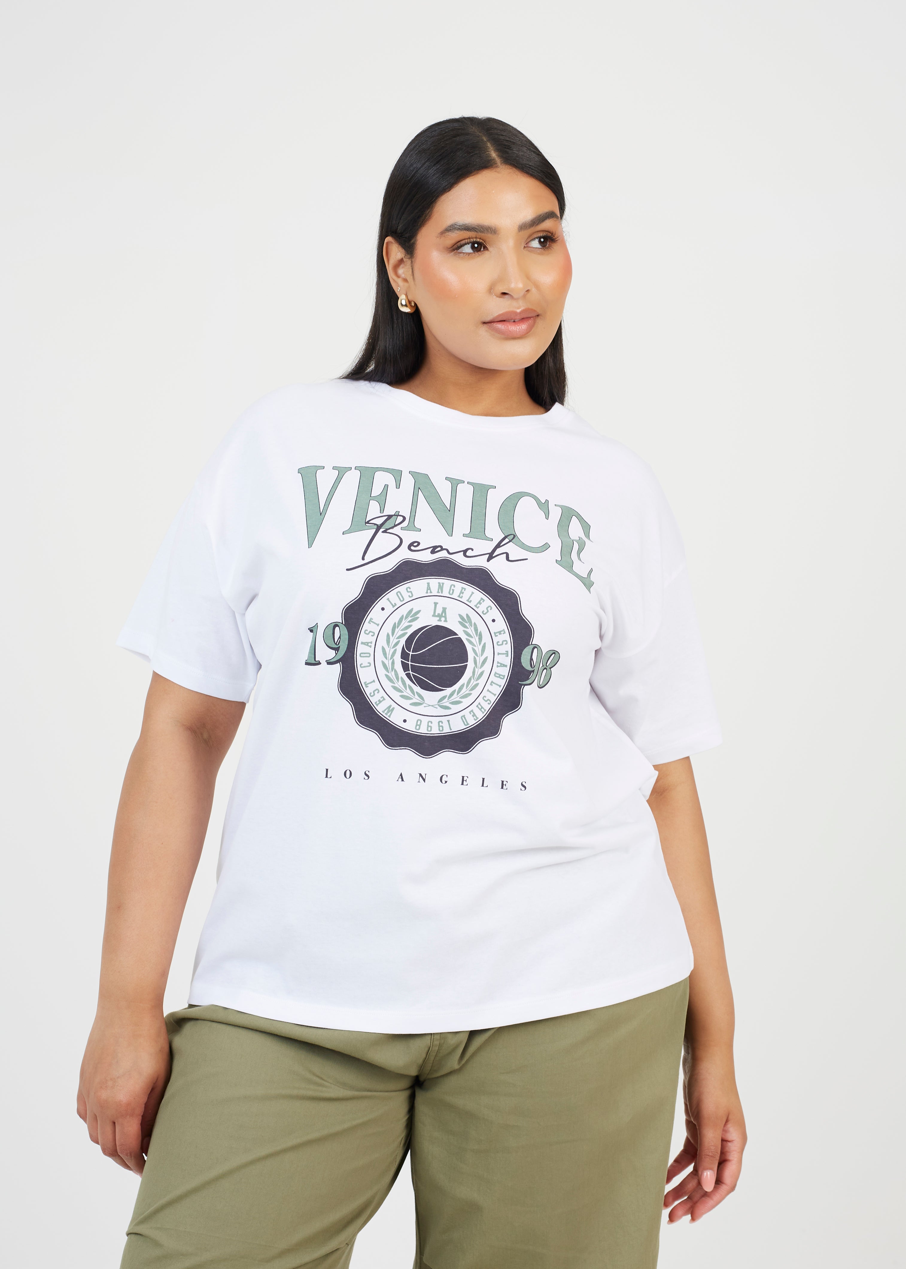 WOMENS WHOLESALE PLUS SIZE VENICE GRAPHIC T-SHIRT – Whispering Smith