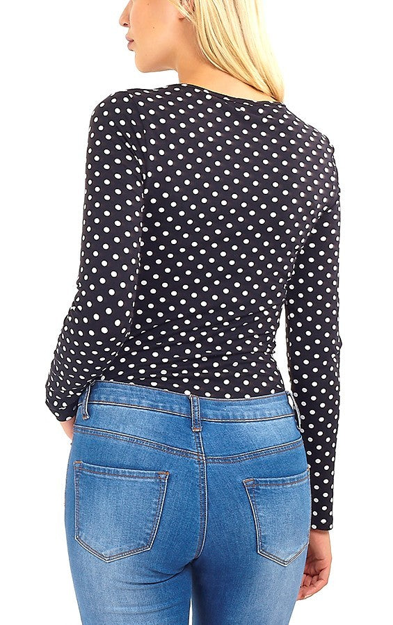 BLACK AND WHITE POLKA DOT