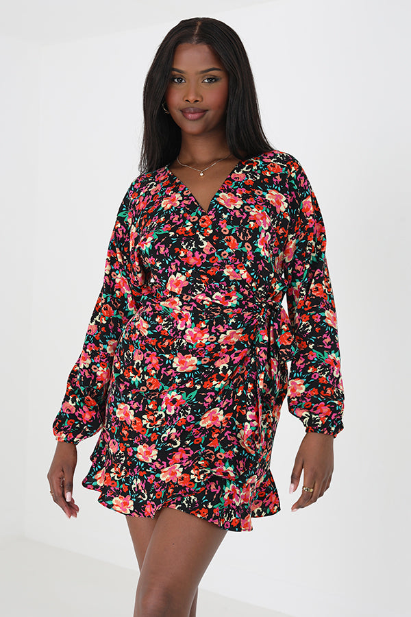 BLACK/MULTI FLORAL