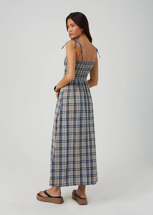 BLUE/BROWN CHECK