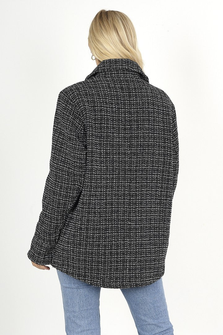 BLACK AND GREY CHECK