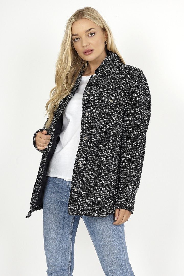 BLACK AND GREY CHECK