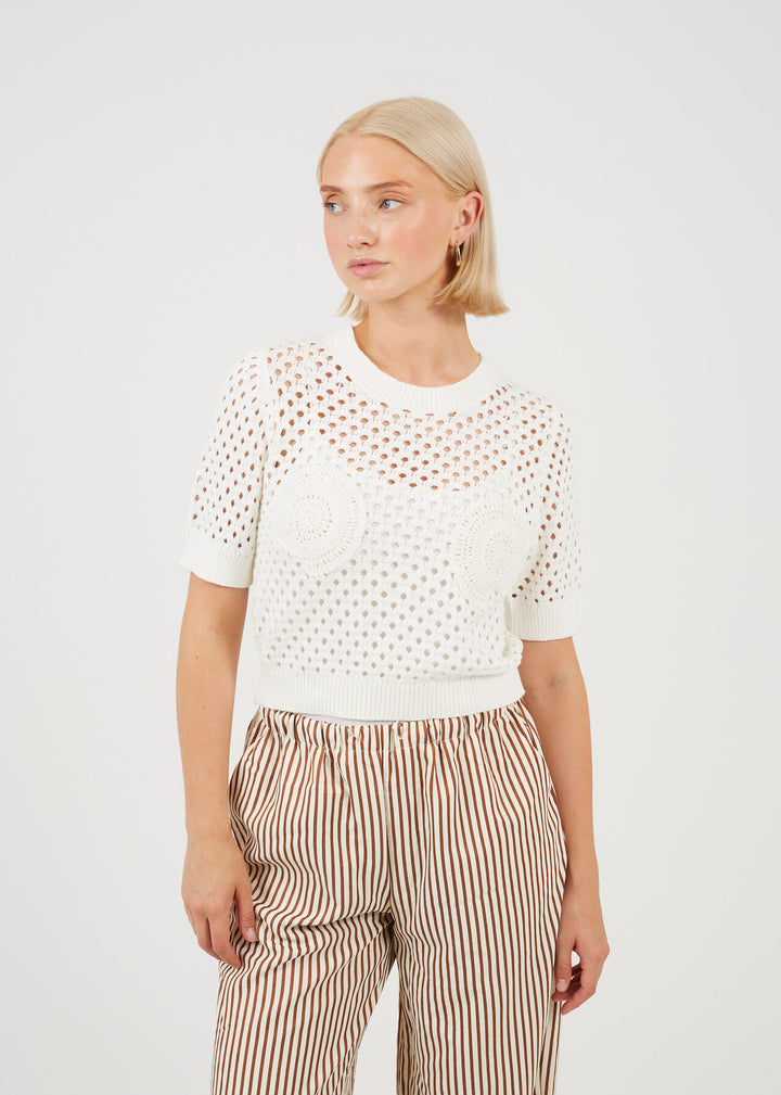 WHITE WITH WHITE SHELLS