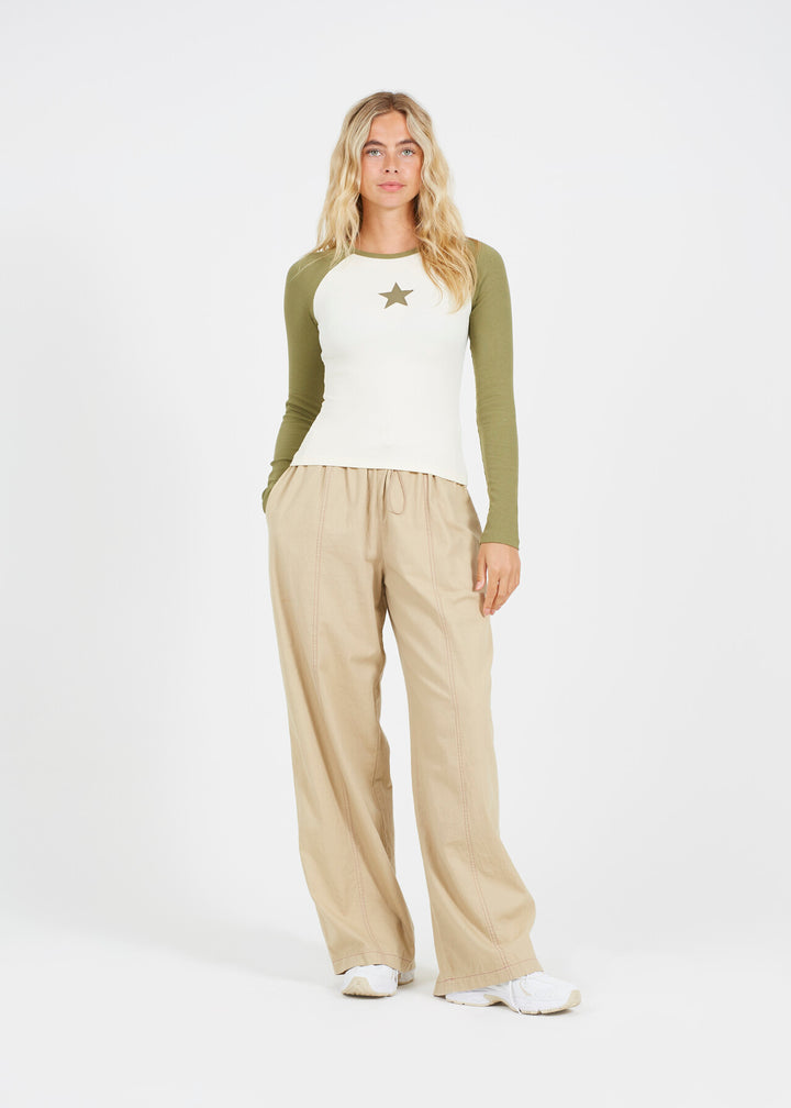 KHAKI/CREAM
