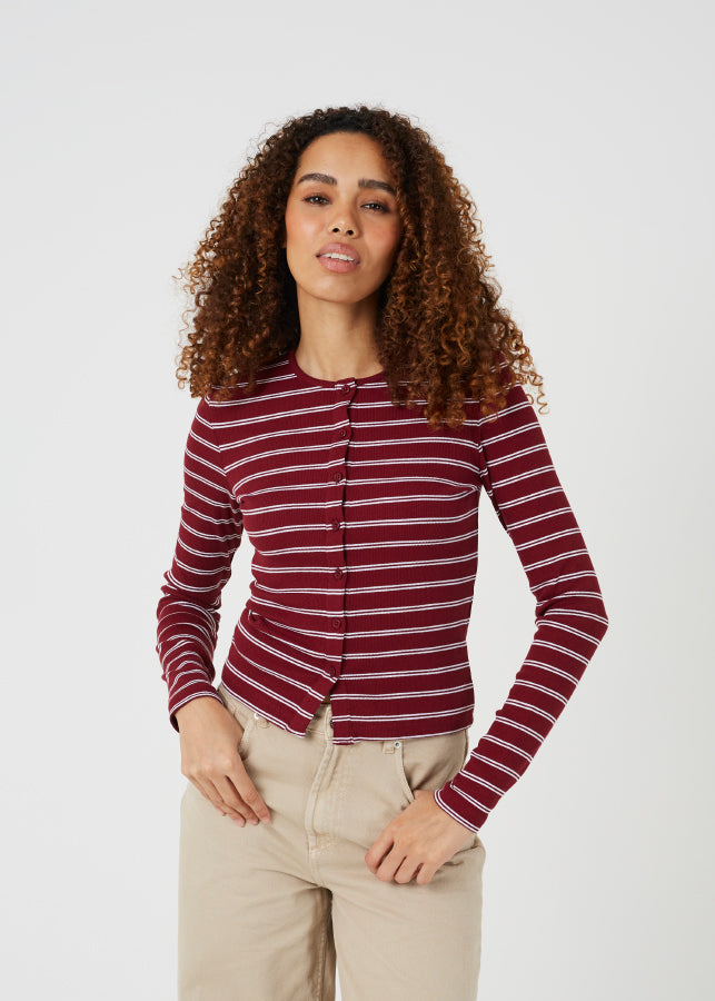 BURGUNDY/WHITE