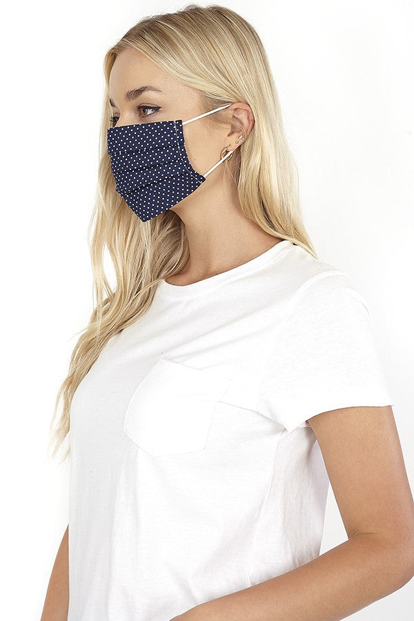 NAVY / WHITE SPOTS