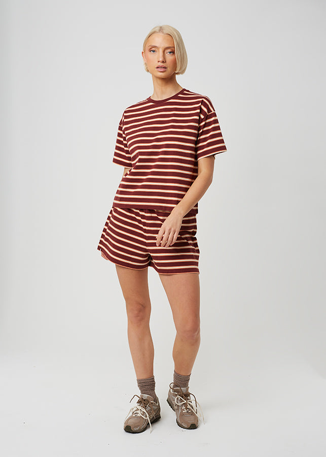 BURGUNDY/ORANGE/CREAM