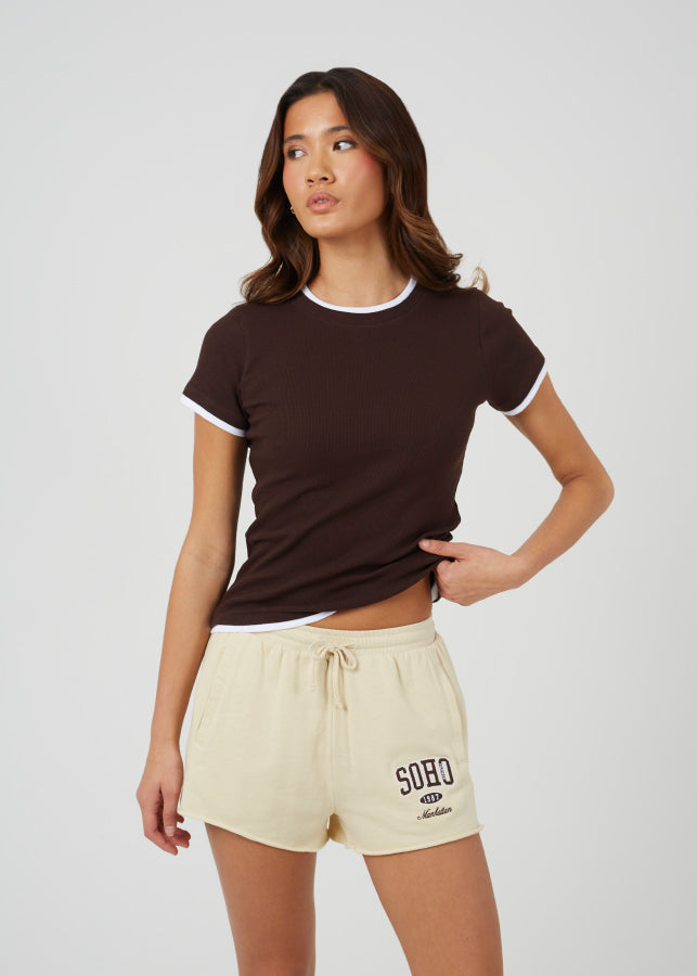 BEIGE/CHOCOLATE