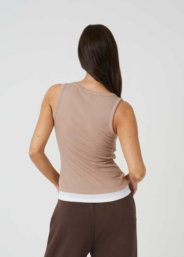 TAUPE/WHITE