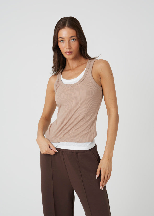 TAUPE/WHITE