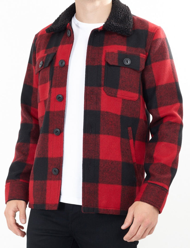 BLACK/ RED CHECK