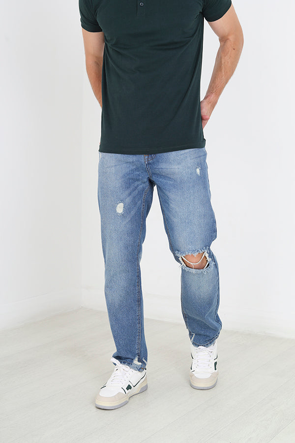 MID BLUE WASH REGULAR LENGTH